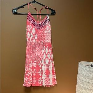 A Trixxi Pink and White Summer Dress